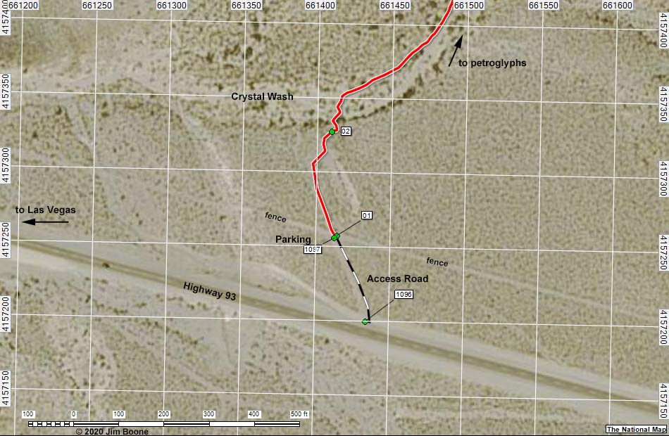 Crystal Wash Entrance Parking Map