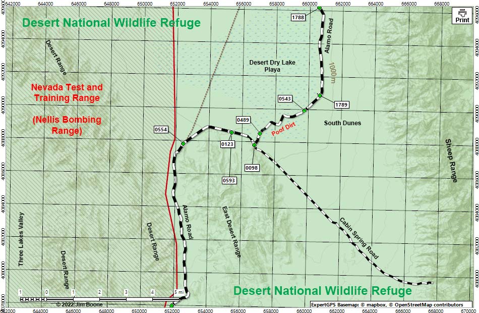 Alamo Road Map