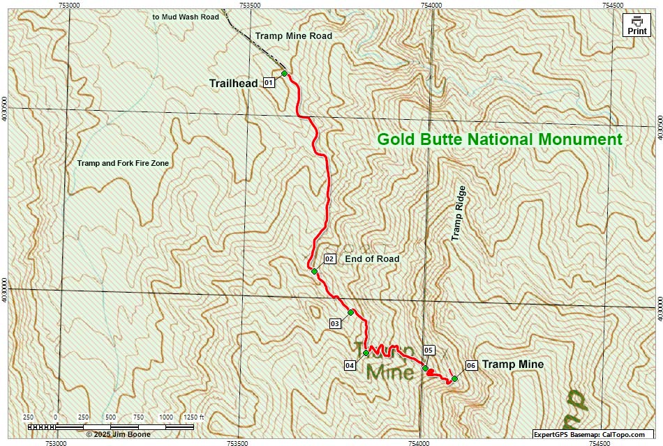 Tramp Mine Map