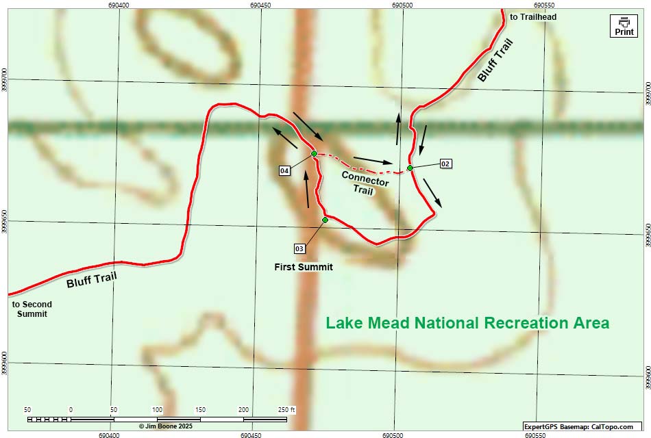Bluff Trail Map