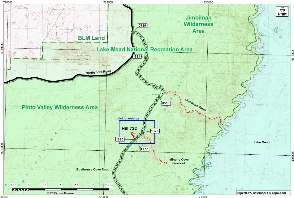 Hill 722T Map
