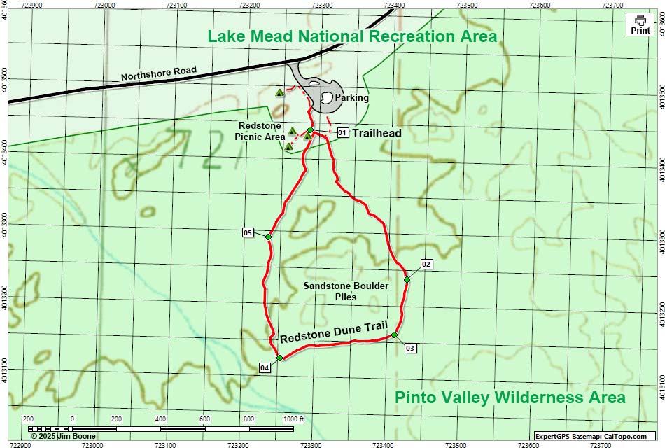 Redstone Trail Map
