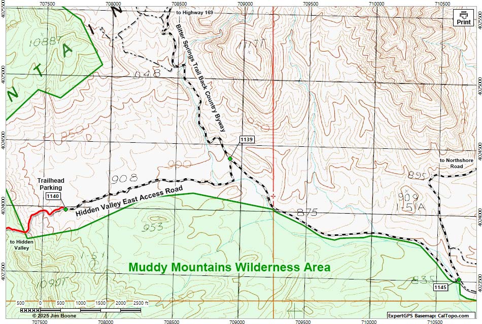 Hidden Valley East Access Road