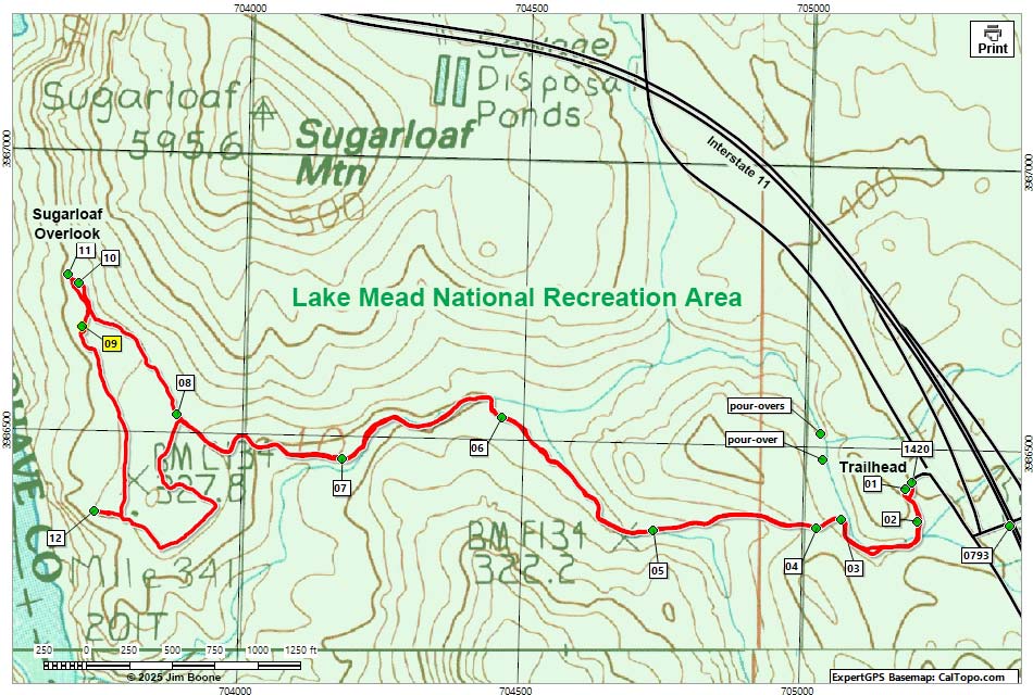 Sugarloaf Overlook Map