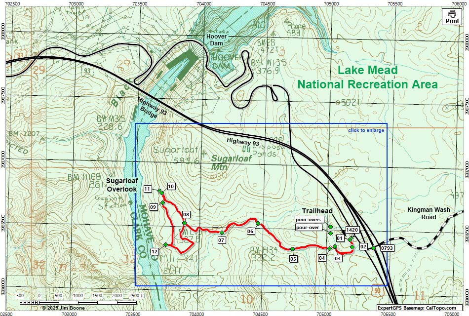 Sugarloaf Overlook Map