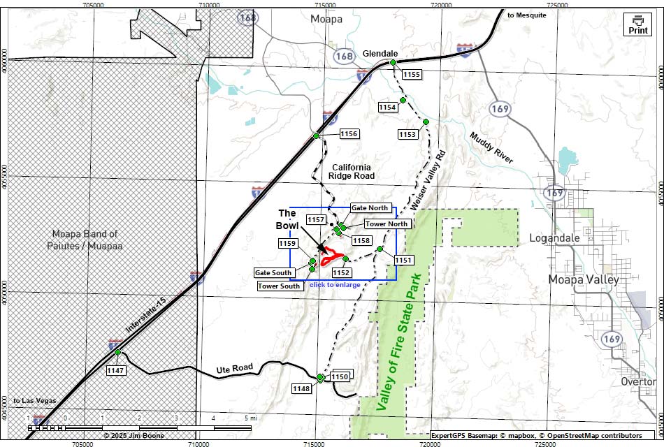 Weiser Bowl (The Bowl) Map