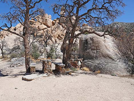 "Stone Table" campsite; Caruthers Canyon