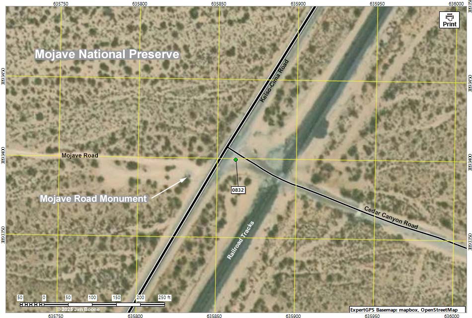 Kelso Depot Visitor Center Map