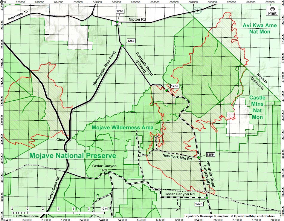 Ivanpah Road Map