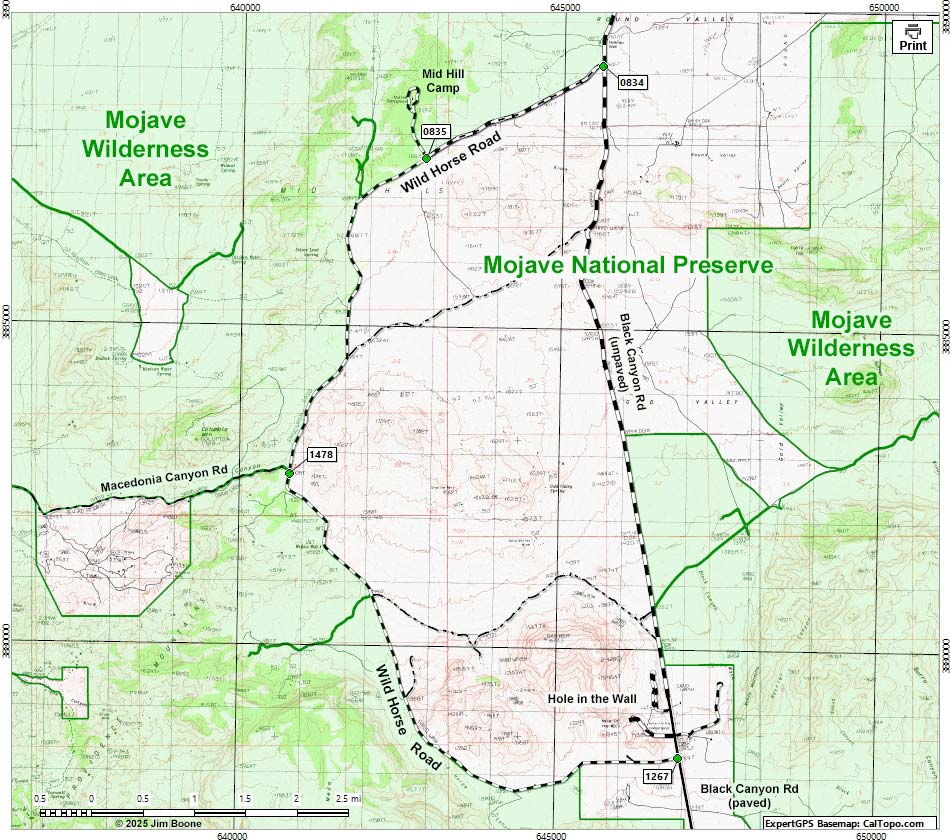 Wild Horse Road Map