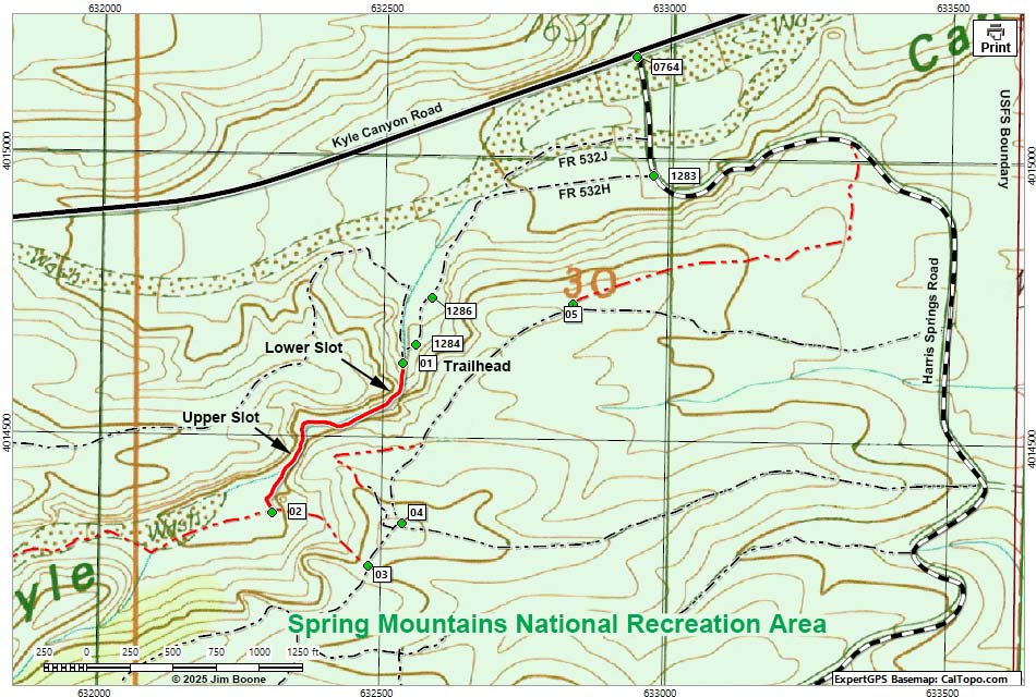 Little Falls Trail Map