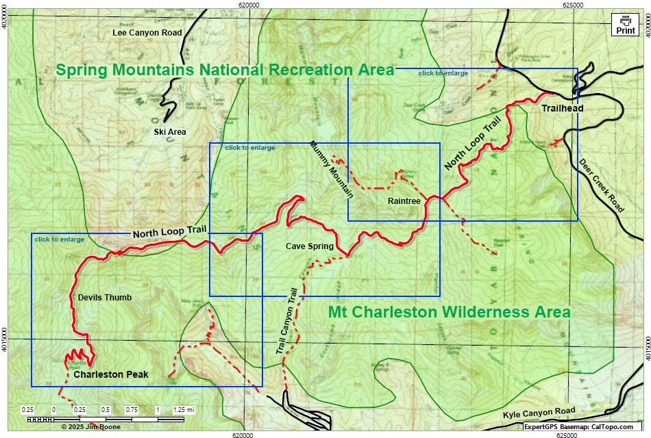 North Loop Trail Map
