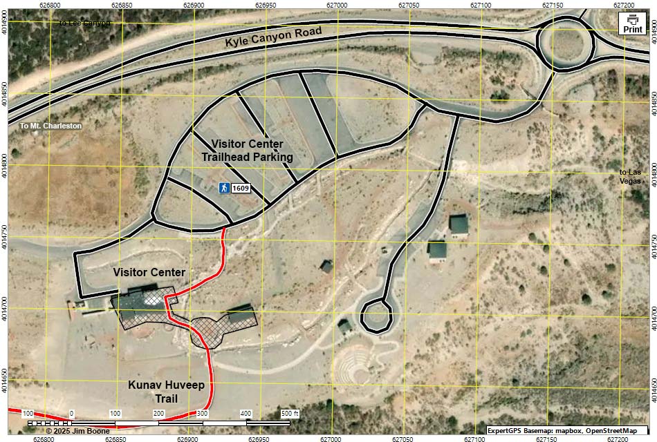 Visitor Center Trailhead Map