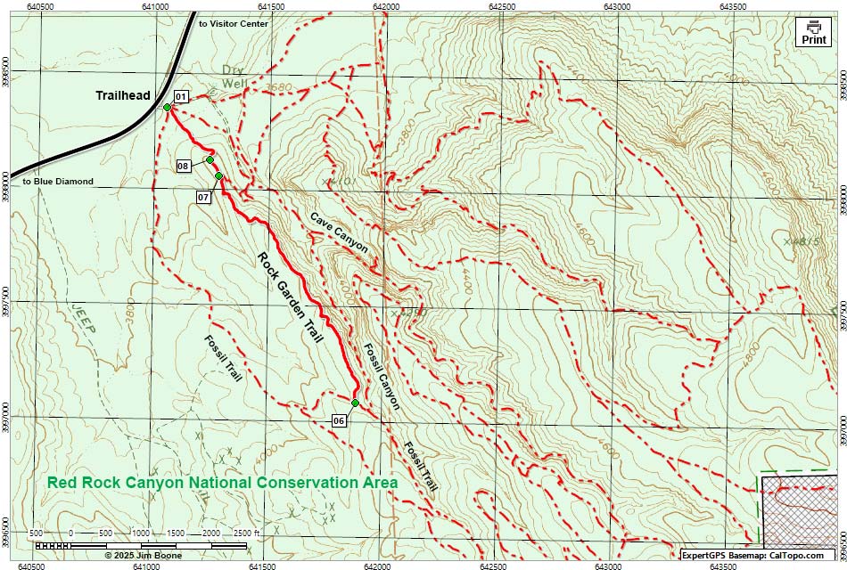 Rock Garden Trail Map