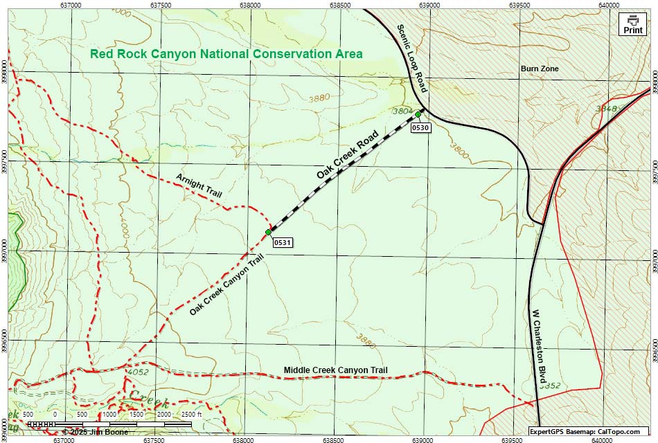 Oak Creek Road Map