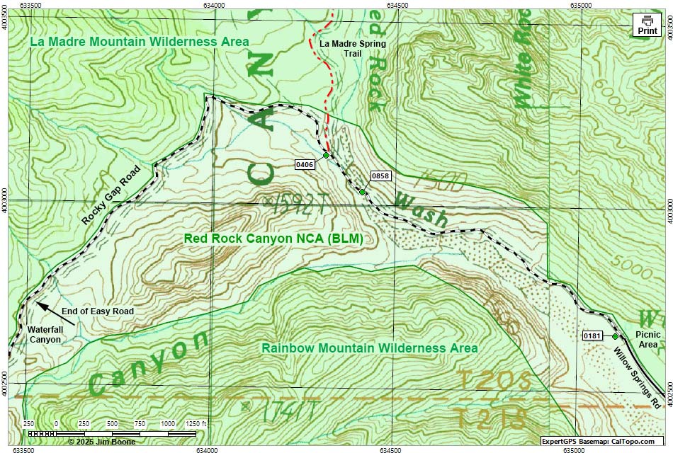 Rocky Gap Road Map