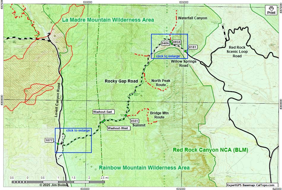 Rocky Gap Road Map