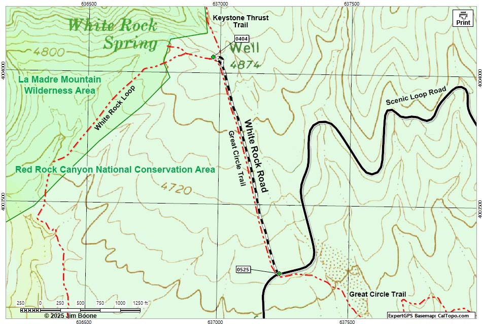 Scenic Loop Road Map