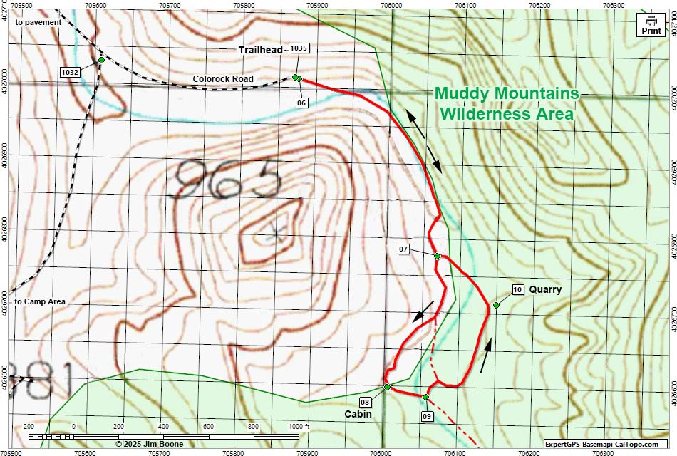 Colorock Quarry Map