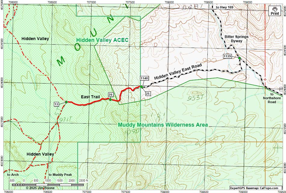 Hidden Valley East Access Road