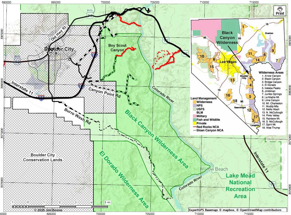 Black Canyon Wilderness Area Map